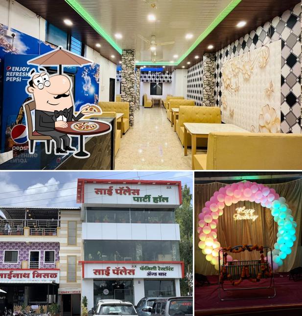 The exterior of Sai Palace Family Restaurant & Bar Lodging