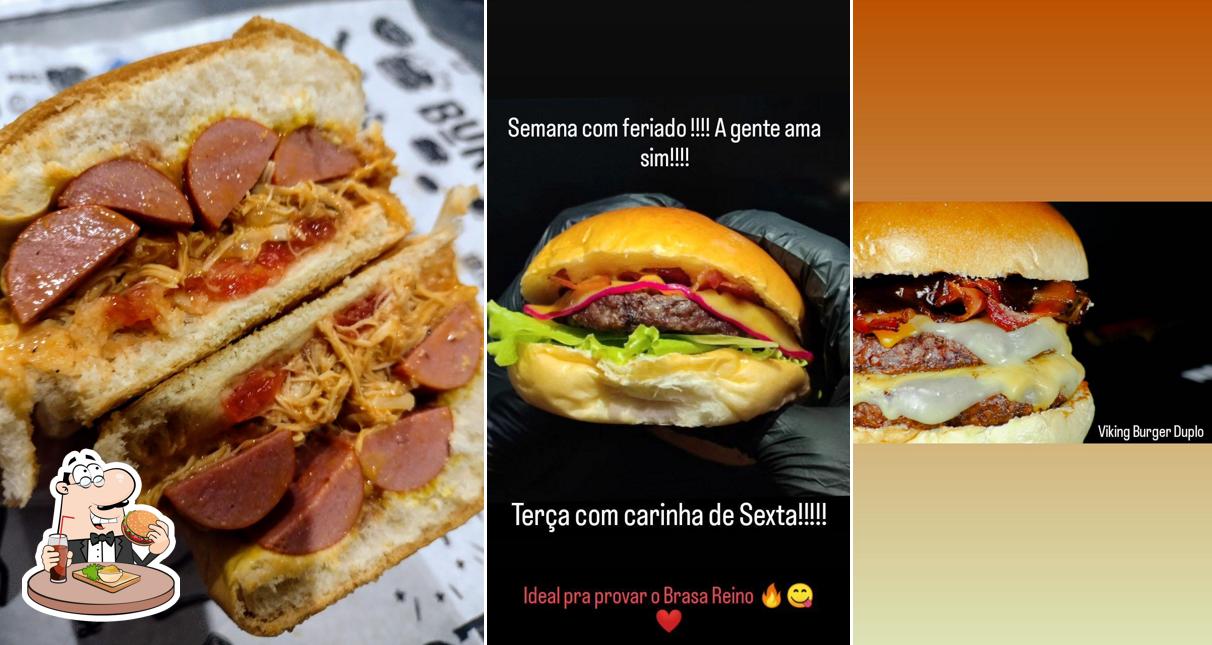 Os hambúrgueres do Na Brasa Burger - Jataízinho irão saciar diferentes gostos
