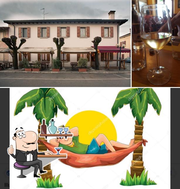 Gli interni di Trattoria Mariuta