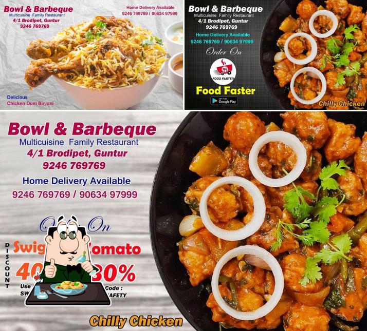 Food at Bowl&Barbeque