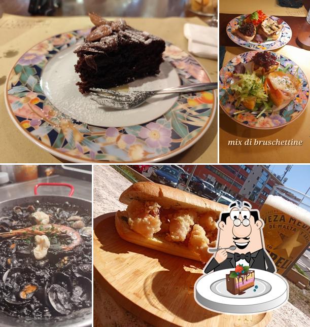 Torta al cioccolato al Osteria Iberica