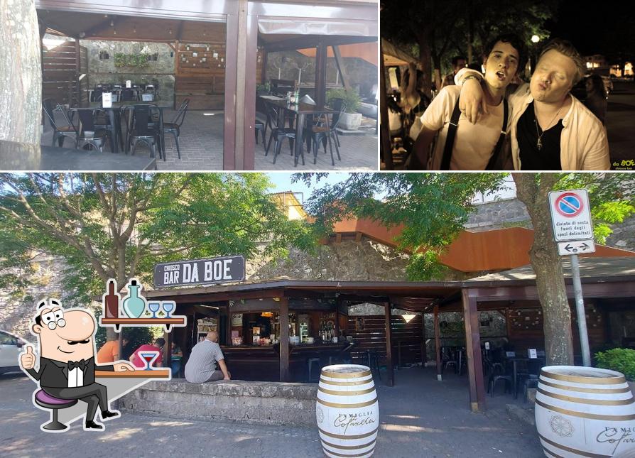 Gli interni di "Da Boe" Chiosco Bar