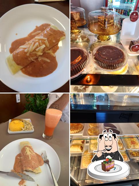 Bolo de chocolate em Izabele Café