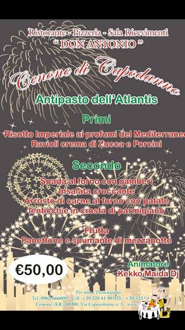 Platti al SALA RICEVIMENTI DON ANTONIO