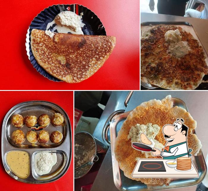Pancakes at Davanagere Benne Dose Hotel