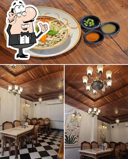 This is the photo showing interior and food at Indian Chai House