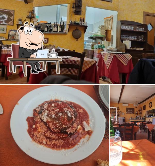 Gli interni di Trattoria Le Romane