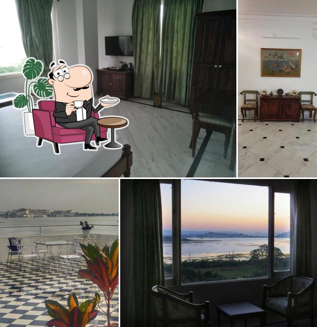 The interior of Pichola Lake Retreat