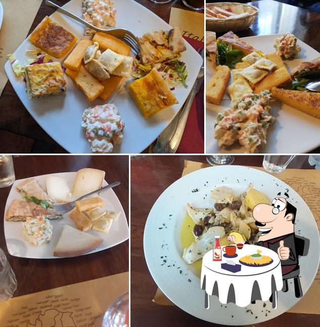 Piatto di formaggi al Antica Trattoria del Canto