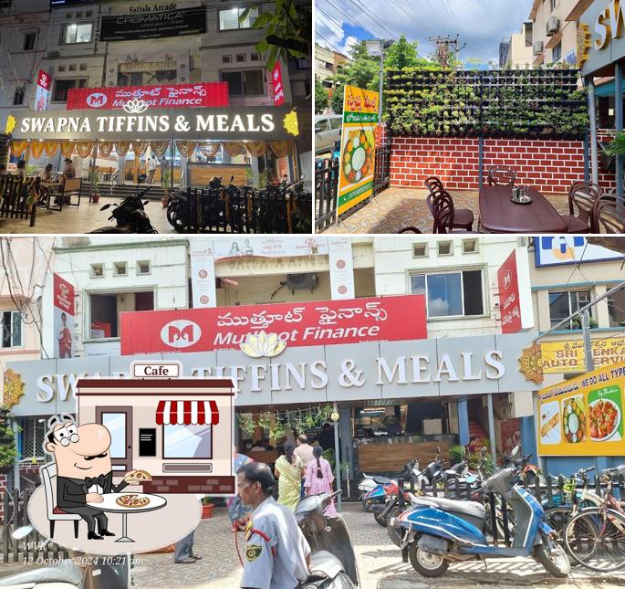 The exterior of Swapna tiffins and meals