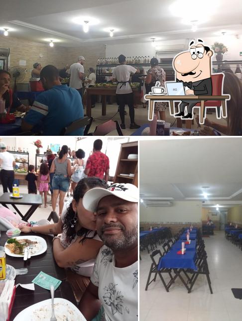 O interior do Grill E Cia Self Service
