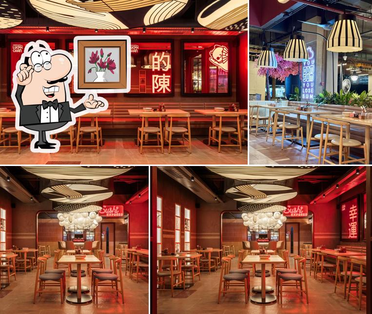 The interior of Lucky Chan- Dimsum & Sushi Parlour
