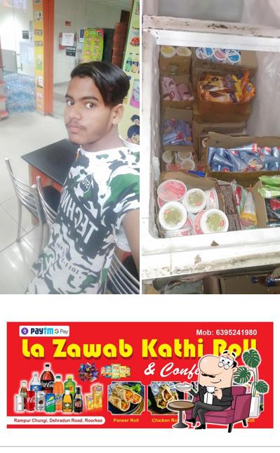 The interior of Roorkee lazeez lazawab Kathi roll