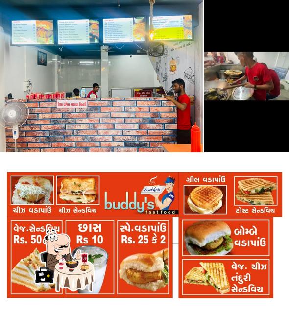 Food at Buddy's Vadapav & Sandwich ( Lunsikui )