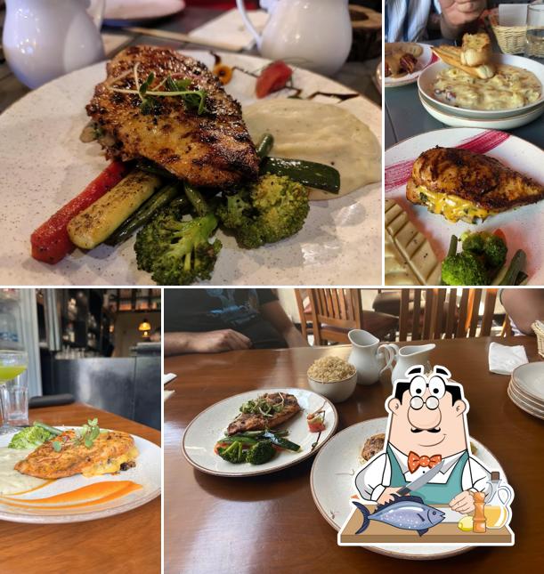 Grilled salmon at Steakhouse Bar and Grill