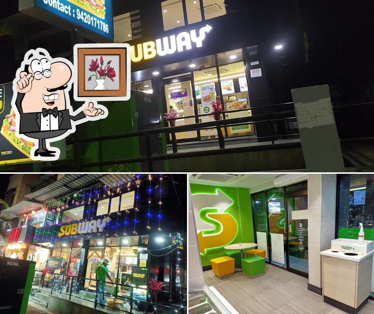 The image of Subway Sambhaji Chowk’s interior and beverage