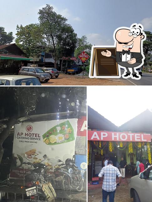 Enjoy the view at the outside area of A.P HOTEL