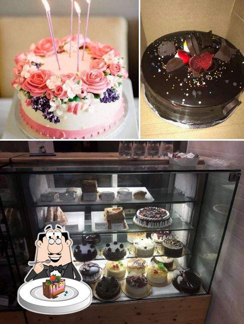 Chocolate cake at Chinu Restaurant