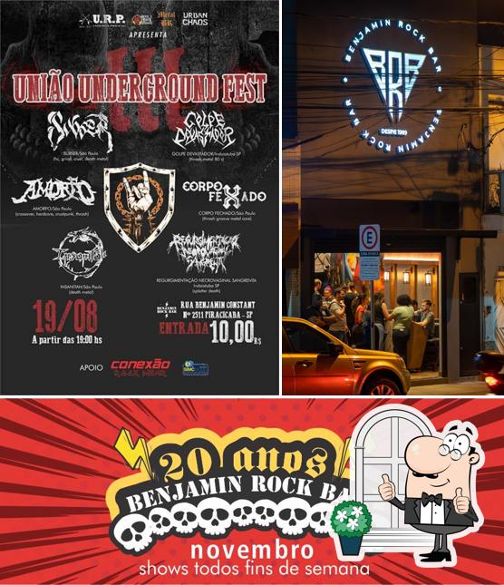 O exterior do Benjamim Rock Bar