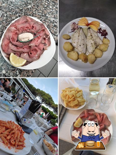 Cibo al Ristorante Le Palme Beach