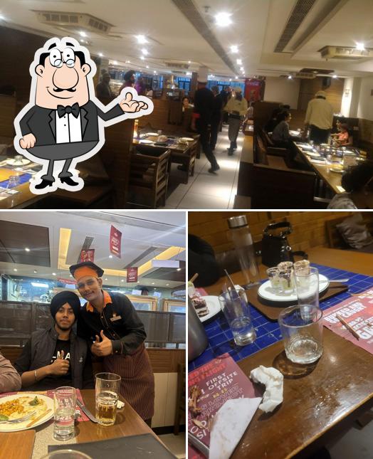 The interior of Barbeque Nation - Ferozpur Road - Ludhiana