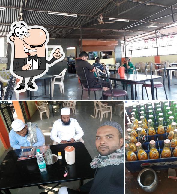 The restaurant's interior and beer