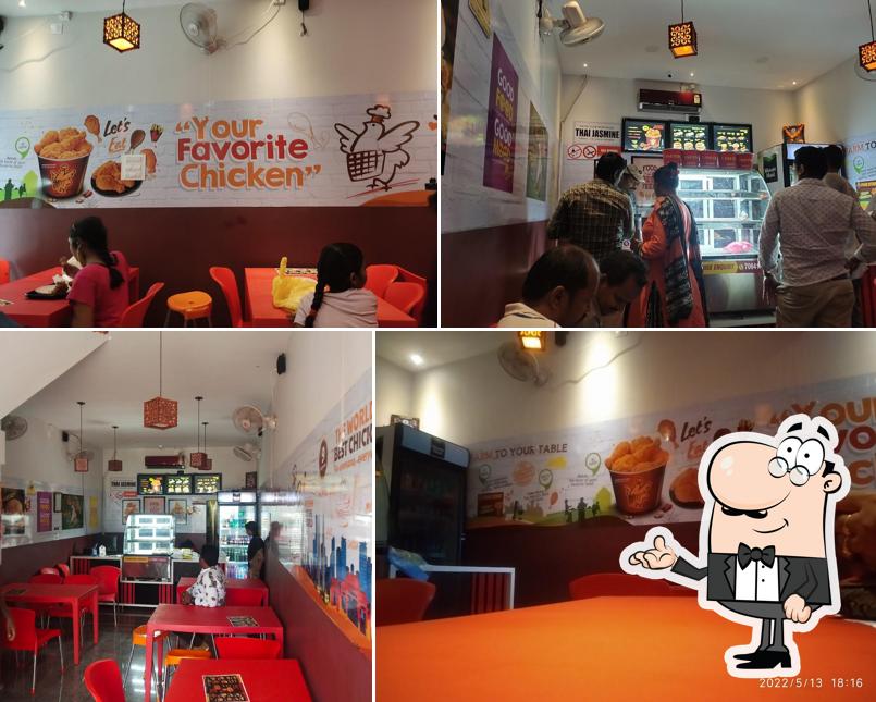 The interior of Five Star Fried Chiken palasa