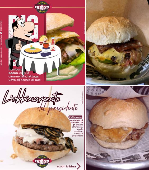Dal Presidente offre un'ampia selezione di opzioni per gli amanti dell'hamburger