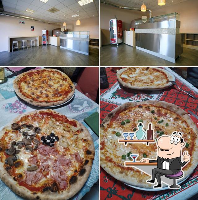 Questa è la immagine che raffigura la interni e cibo di Pizzeria 1999 Di Torchiani David