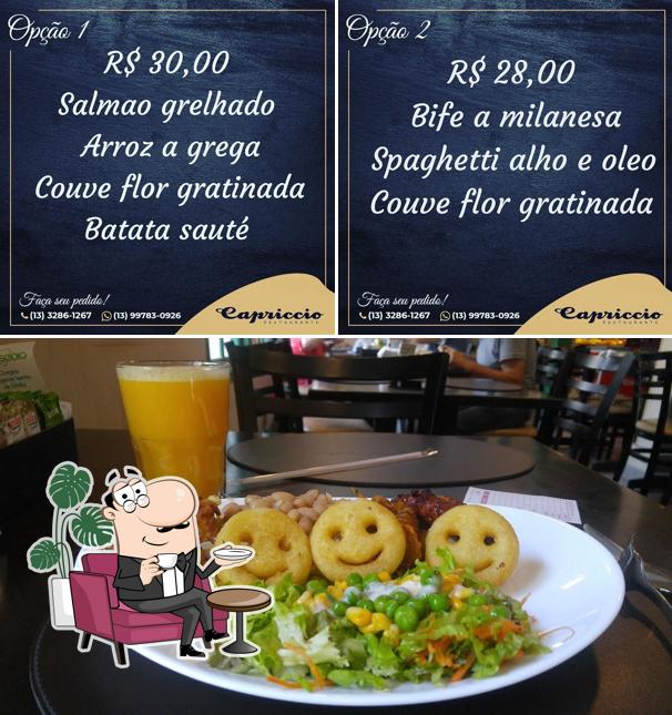 O interior do Capriccio Restaurante