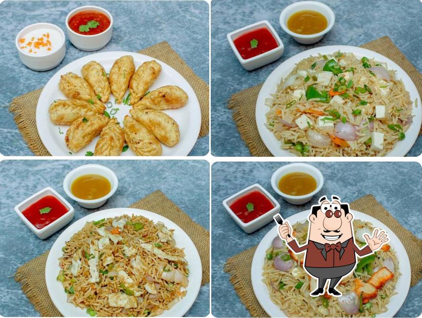 Food at Chinese Hub Shalimar Garden near SM world plaza Ghaziabad