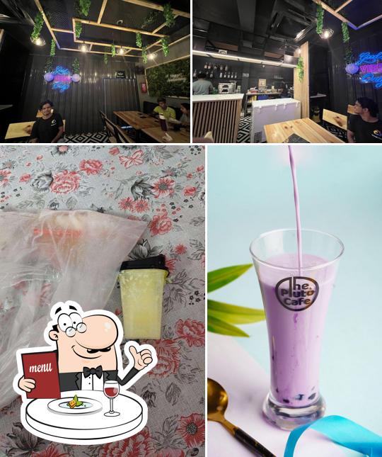Among different things one can find food and interior at THE PLUTO CAFE