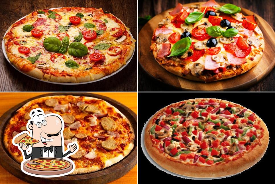 Order different types of pizza