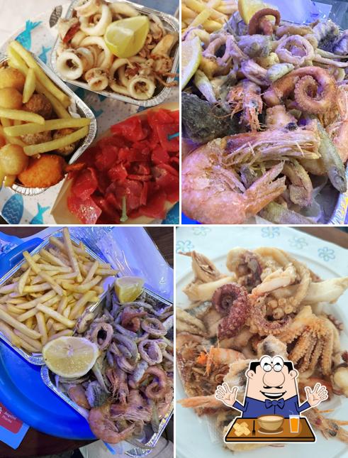 Fritto misto al Pescheria Friggitoria O'Saracino Fritto misto al Pescheria Friggitoria O'Saracino