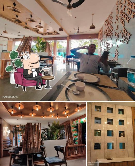 The interior of Man Sarovar Restaurant