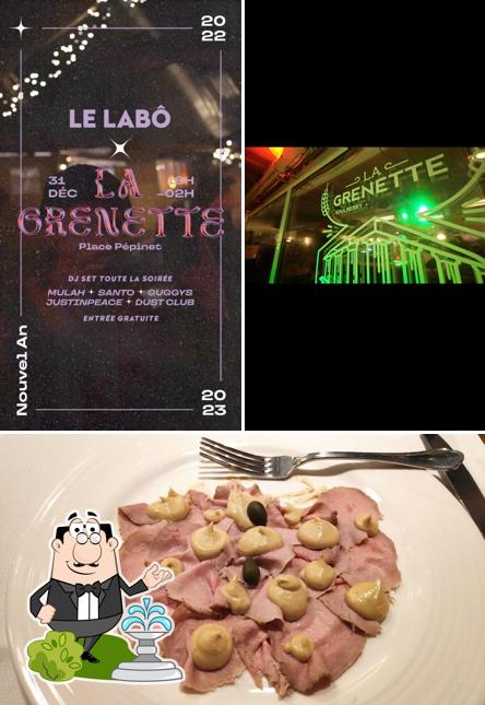 Guarda la immagine che mostra la esterno e cibo di La Grenette