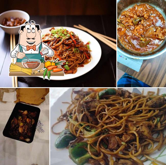 Spaghetti bolognese at Wok Man Chinese