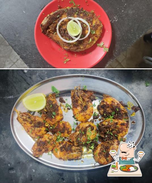 Food at Sai Dhaba Aagri katta