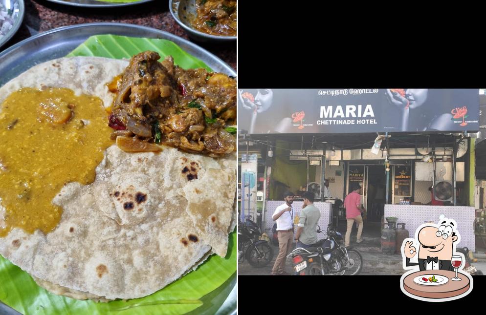 Food at Maria Chettinadu Hotel