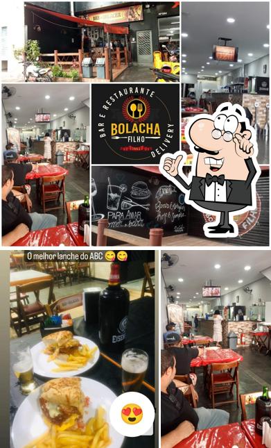 O interior do Bar e Restaurante Bolacha filho