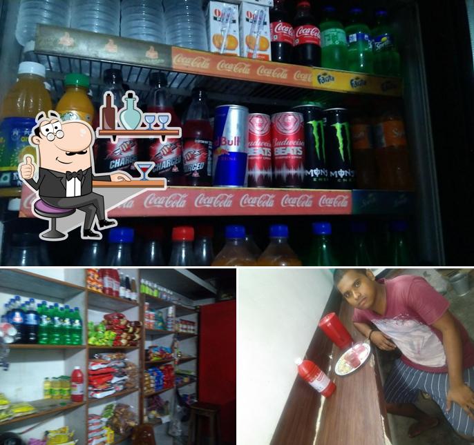 The interior of Krishna Sweets