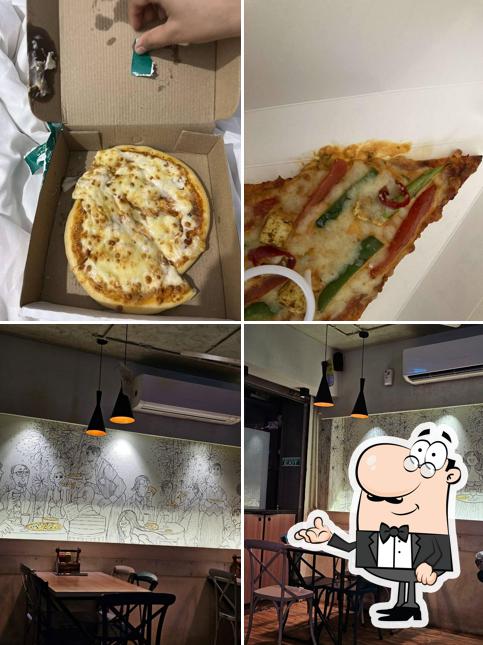This is the photo displaying interior and food at La Pino'z Pizza