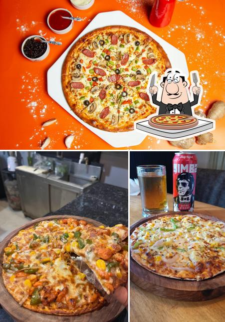 Try out pizza at Brewvill (Cafe meets Bar)