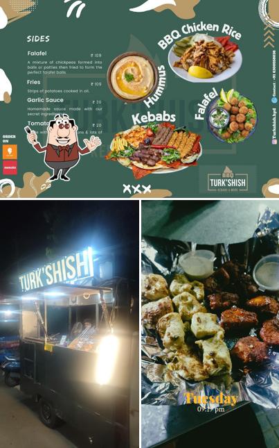 This is the picture displaying food and exterior at Turk'Shish - Food Truck