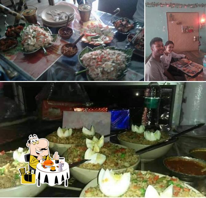 The picture of food and interior at Rock And Roll