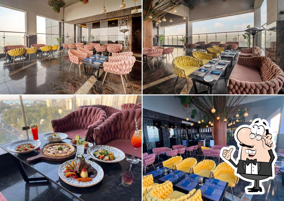 Take a seat at one of the tables at Skygrill - A Mediterranean Experience