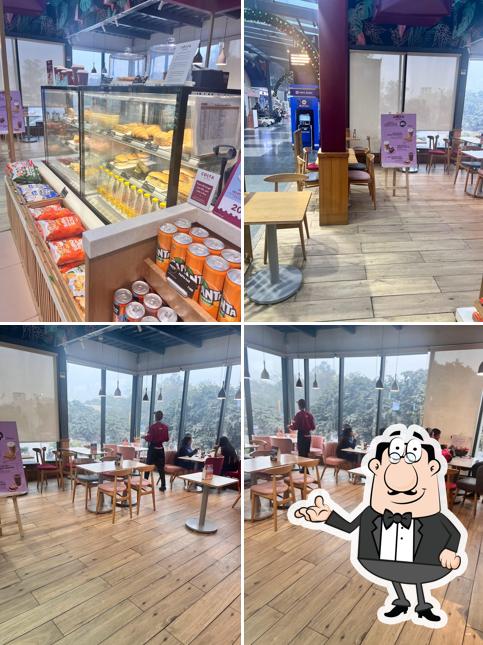 The interior of Costa Coffee
