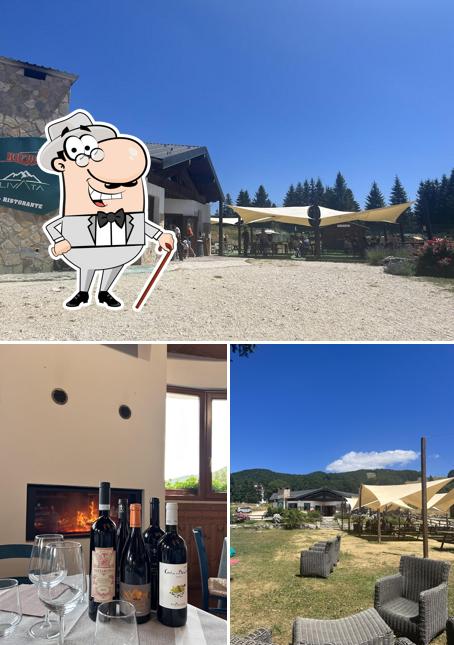 Guarda la foto che presenta la esterno e cibo di Rifugio Livata - Trattoria di Montagna