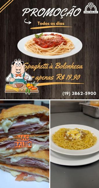 Esparguete à bolonhesa em Mac Balão