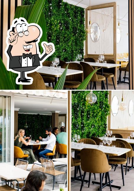 Gli interni di Restaurant les régates